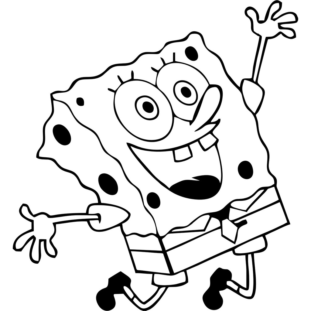 Detail Gambar Kartun Spongebob Hitam Putih Nomer 33