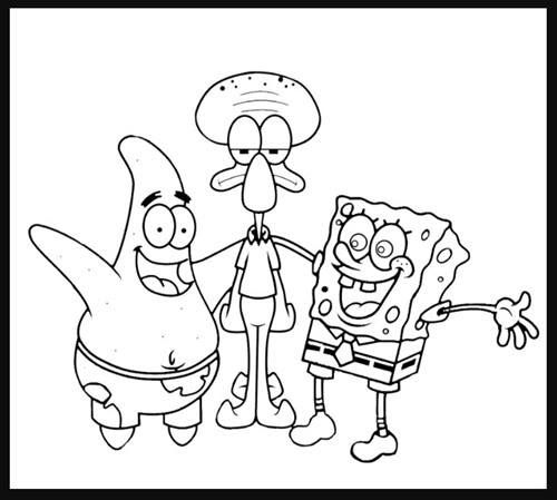 Detail Gambar Kartun Spongebob Hitam Putih Nomer 5