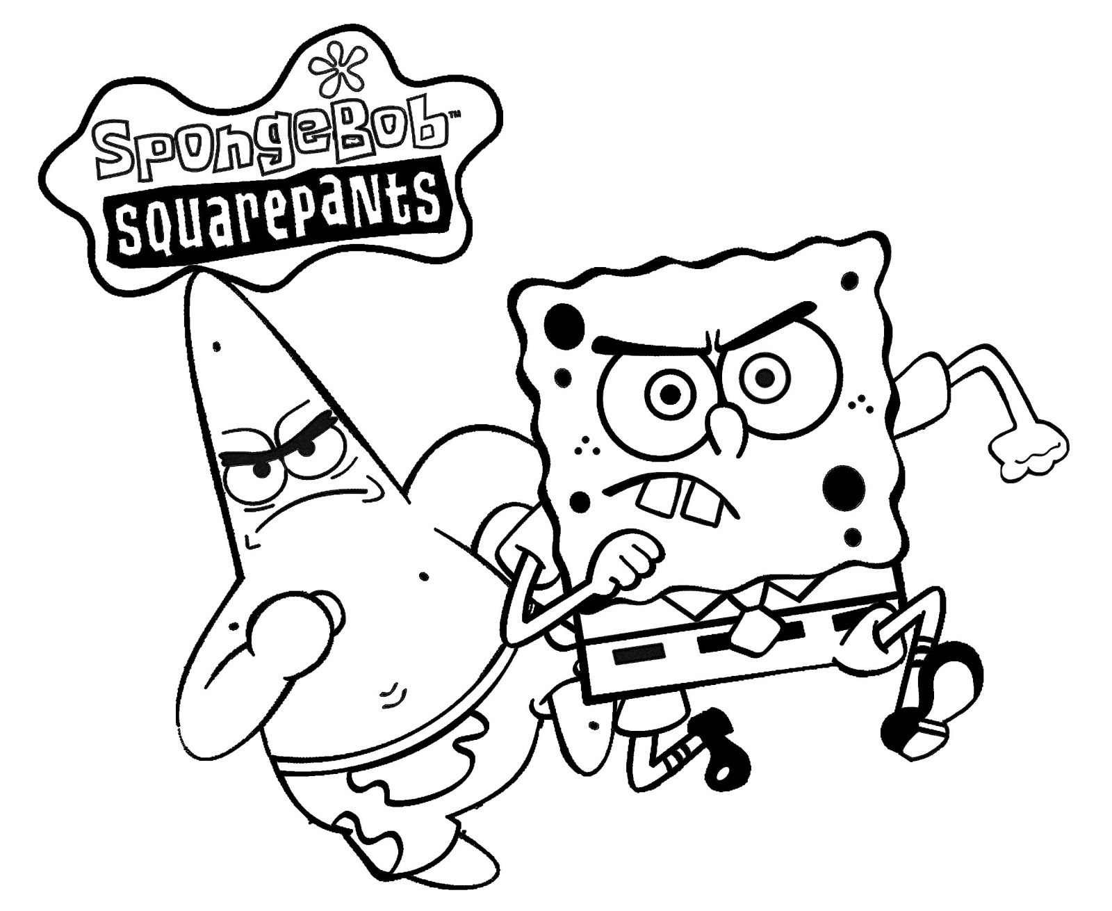 Detail Gambar Kartun Spongebob Hitam Putih Nomer 51