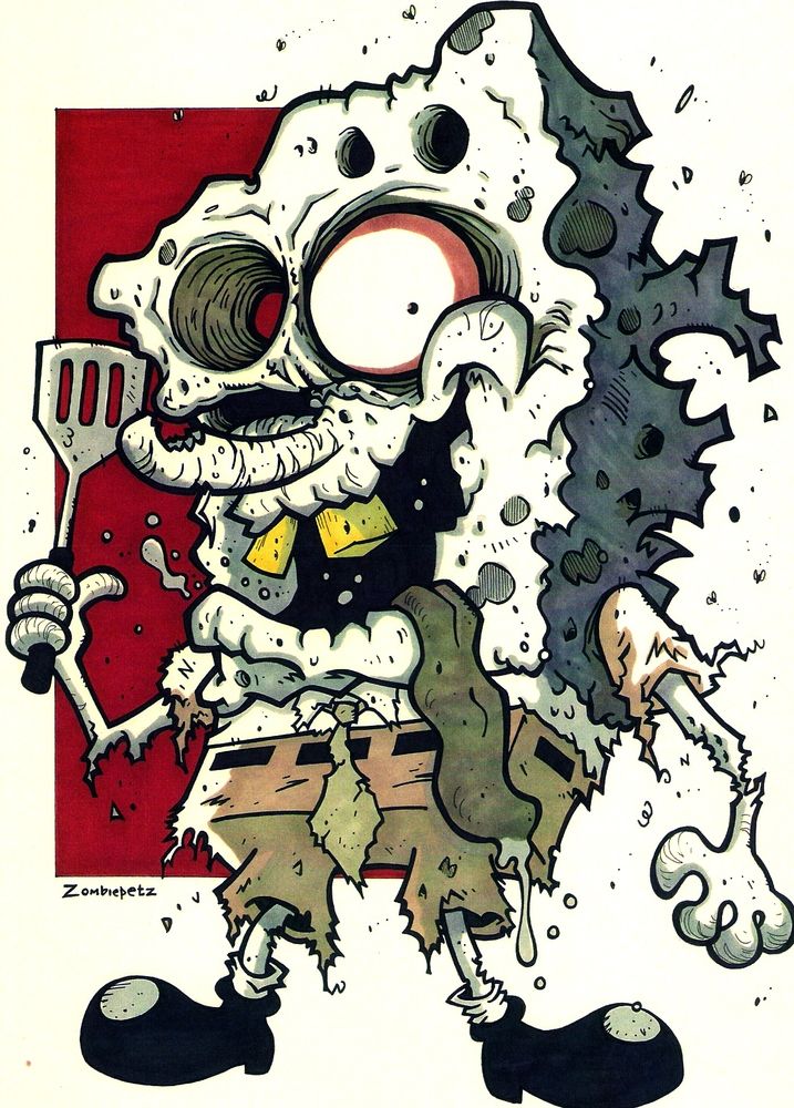 Gambar Kartun Spongebob Zombie - KibrisPDR