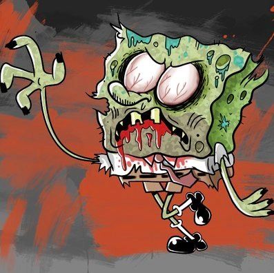Detail Gambar Kartun Spongebob Zombie Nomer 5