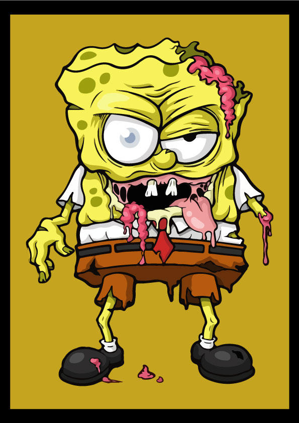 Detail Gambar Kartun Spongebob Zombie Nomer 9