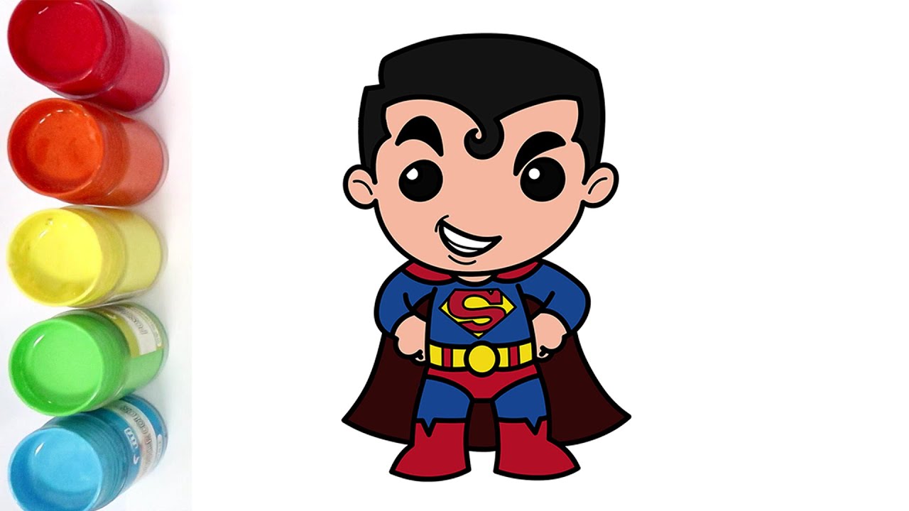 Detail Gambar Kartun Superman Mewarnai Nomer 18