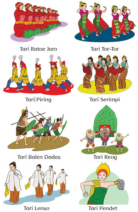 Detail Gambar Kartun Tarian Tradisional Indonesia Nomer 50