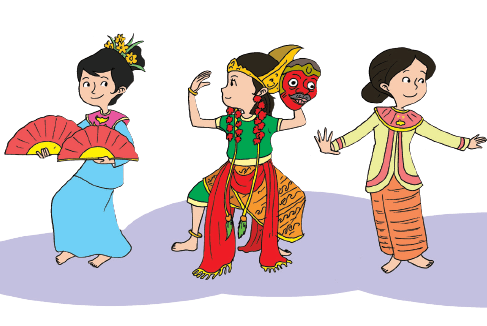 Detail Gambar Kartun Tarian Tradisional Indonesia Nomer 8