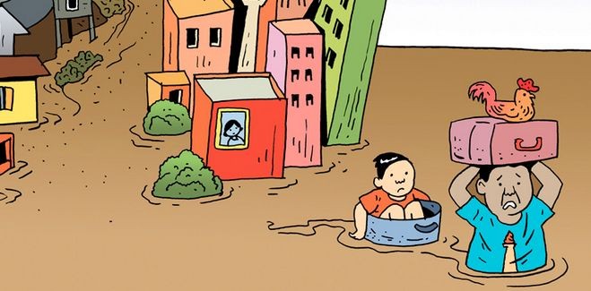 Detail Gambar Kartun Tentang Banjir Nomer 34