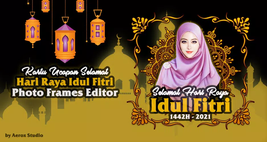 Detail Gambar Kartun Ucapan Idul Fitri Nomer 26