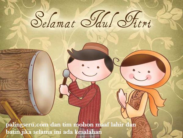 Detail Gambar Kartun Ucapan Idul Fitri Nomer 28