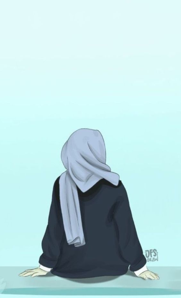 Detail Gambar Kartun Wanita Berhijab Syari Nomer 19