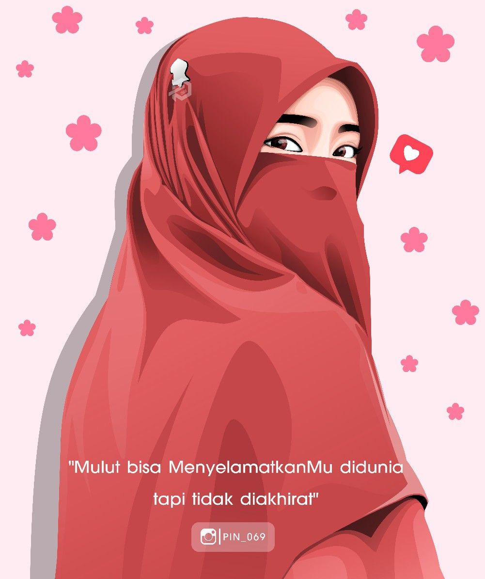 Detail Gambar Kartun Wanita Hijab Bergaun Nomer 8