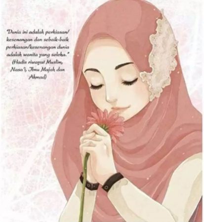 Detail Gambar Kartun Wanita Hijab Dari Belakang Nomer 31