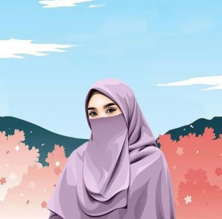 Detail Gambar Kartun Wanita Hijab Dari Belakang Nomer 55