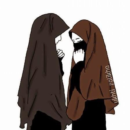 Detail Gambar Kartun Wanita Hijab Sedih Nomer 46