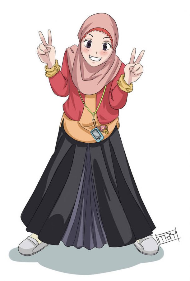 Detail Gambar Kartun Wanita Islami Nomer 49