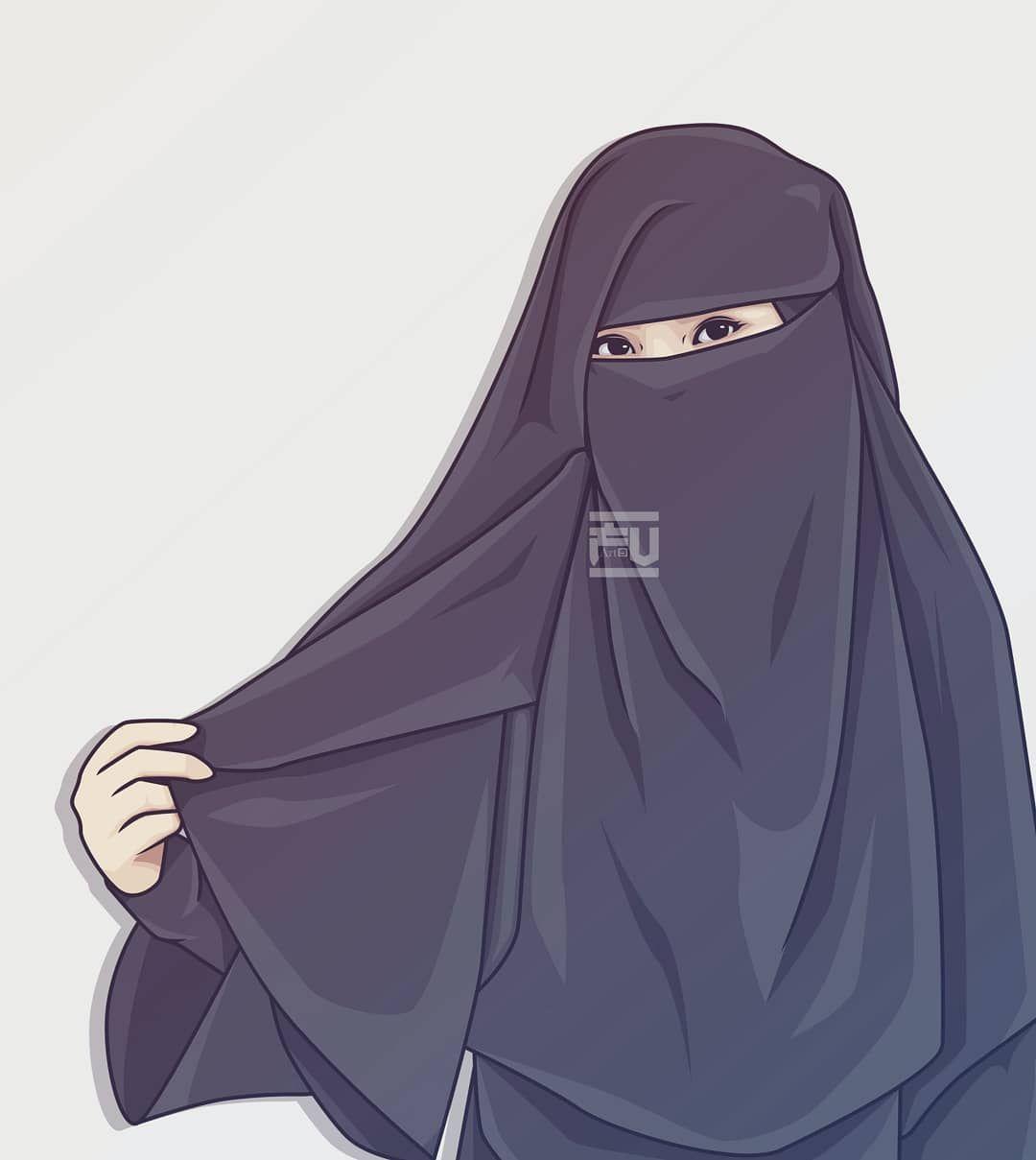 Detail Gambar Kartun Wanita Islami Nomer 52