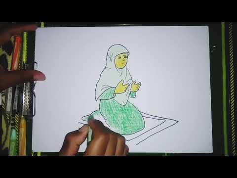 Detail Gambar Kartun Wanita Muslimah Sedang Berdoa Nomer 27
