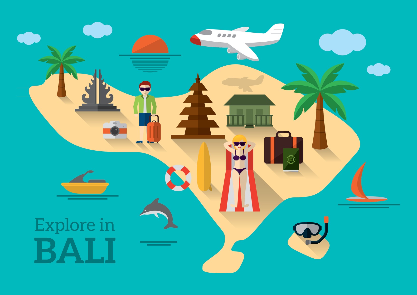 Detail Gambar Kartun Wisata Bali Nomer 7