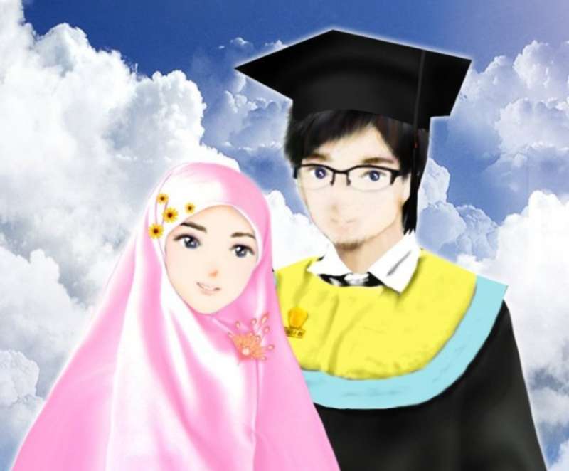 Detail Gambar Kartun Wisuda Berhijab Nomer 27