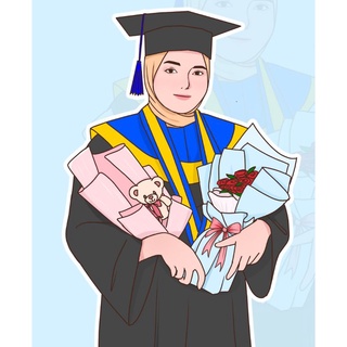 Detail Gambar Kartun Wisuda Berhijab Nomer 42