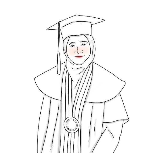 Detail Gambar Kartun Wisuda Berhijab Nomer 8