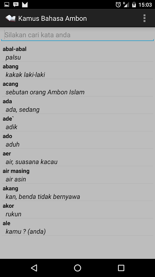 Detail Gambar Kata Bahasa Ambon Nomer 16