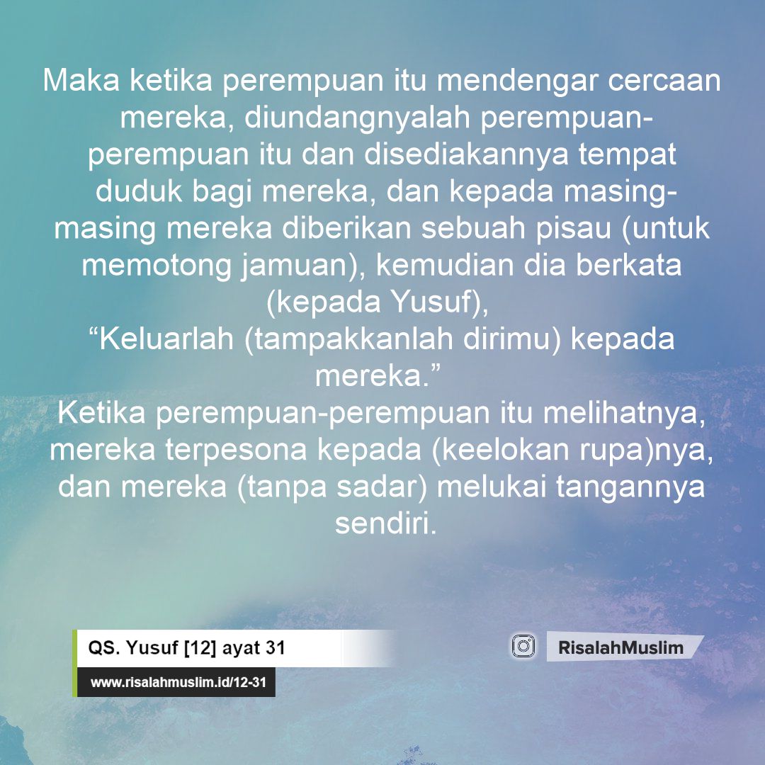 Detail Amalan Surat Yusuf Ayat 31 Nomer 49