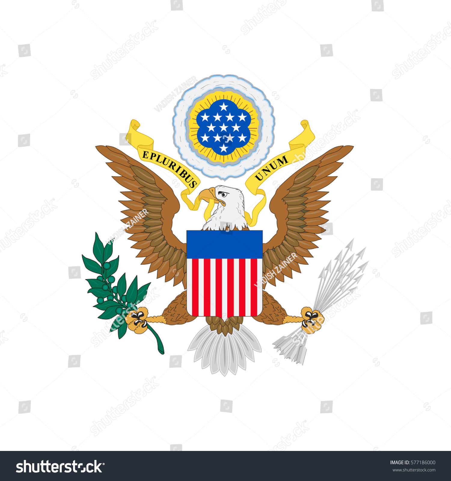 Detail American Coat Of Arm Nomer 20