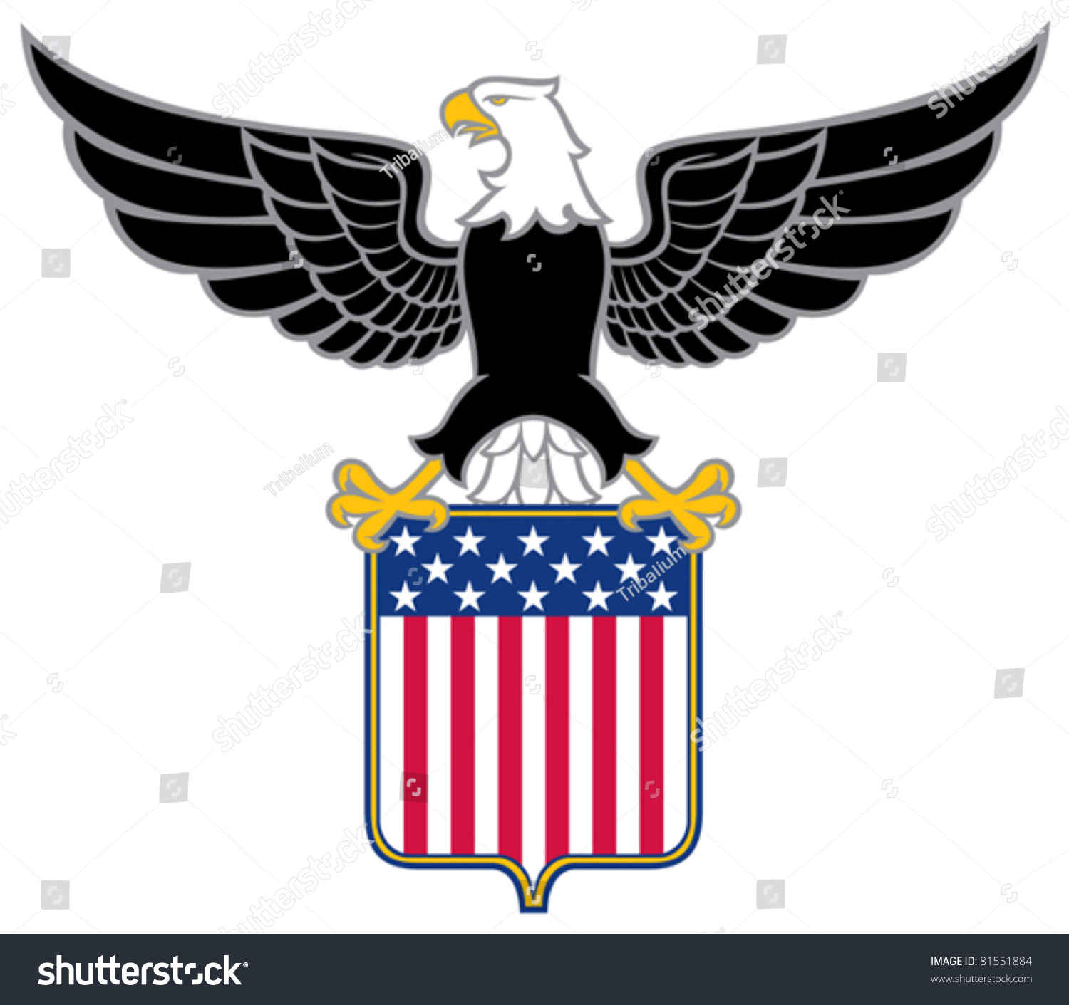 Detail American Coat Of Arm Nomer 51