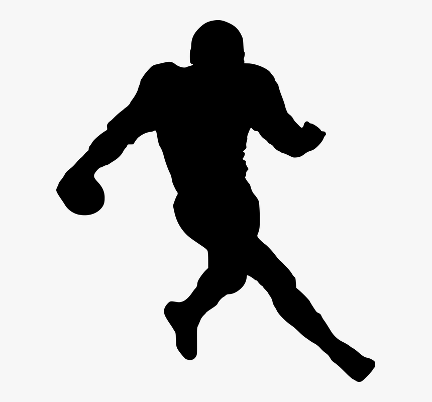 Detail American Football Player Silhouette Png Nomer 12