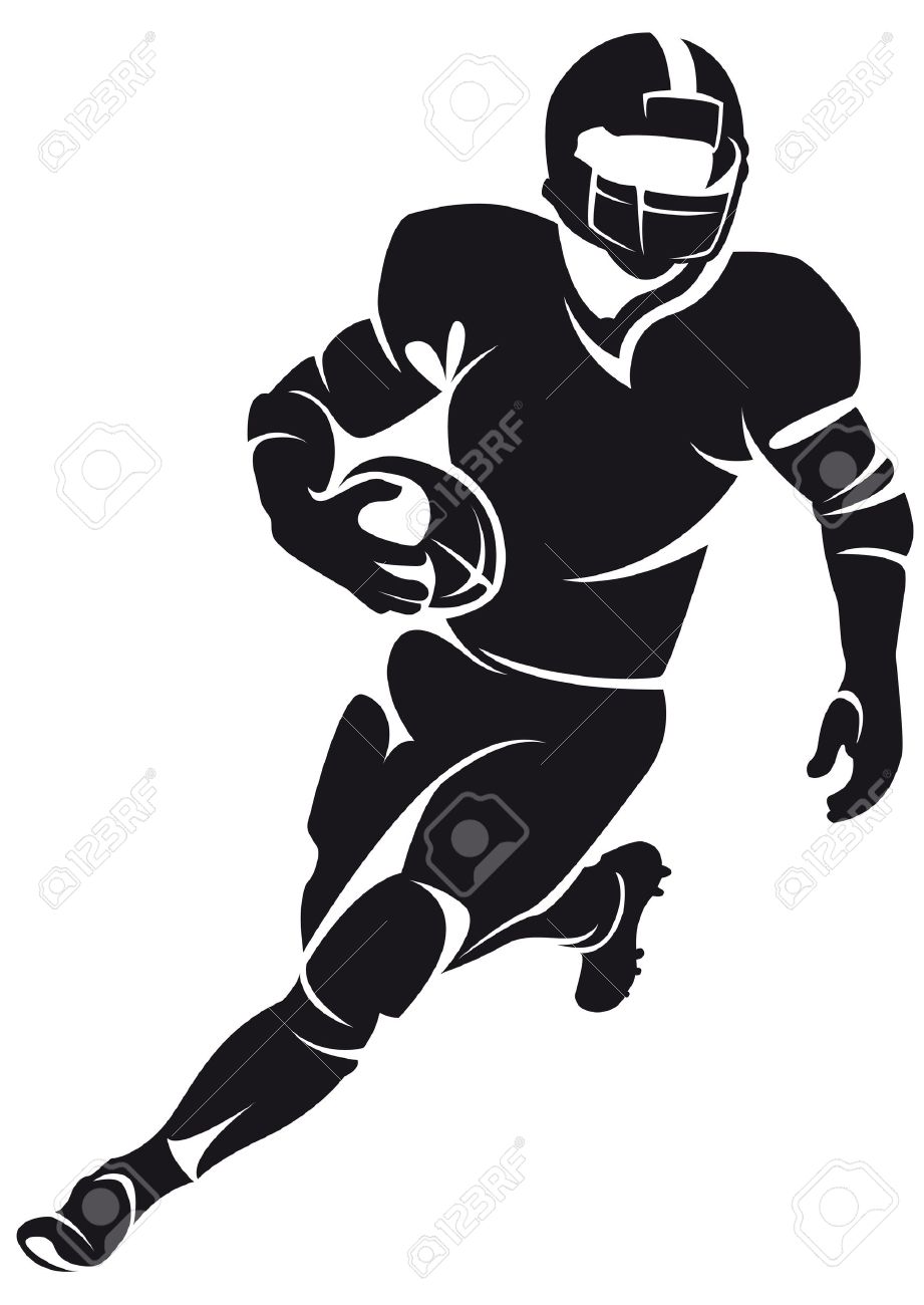 Download American Football Player Silhouette Png Nomer 34