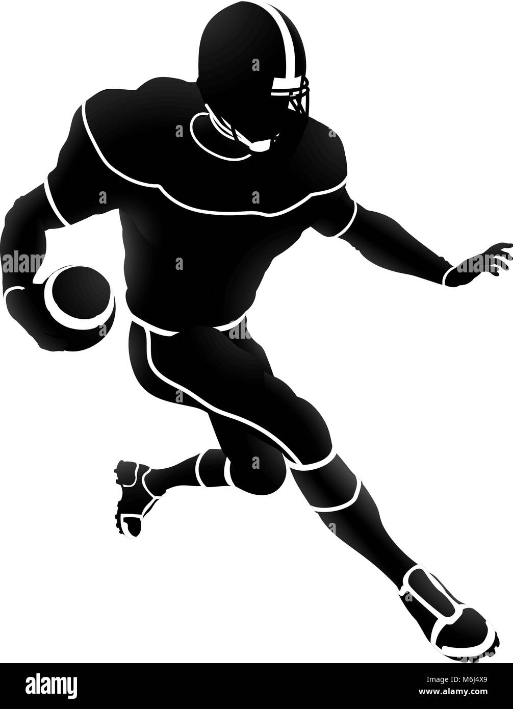 Detail American Football Player Silhouette Png Nomer 43