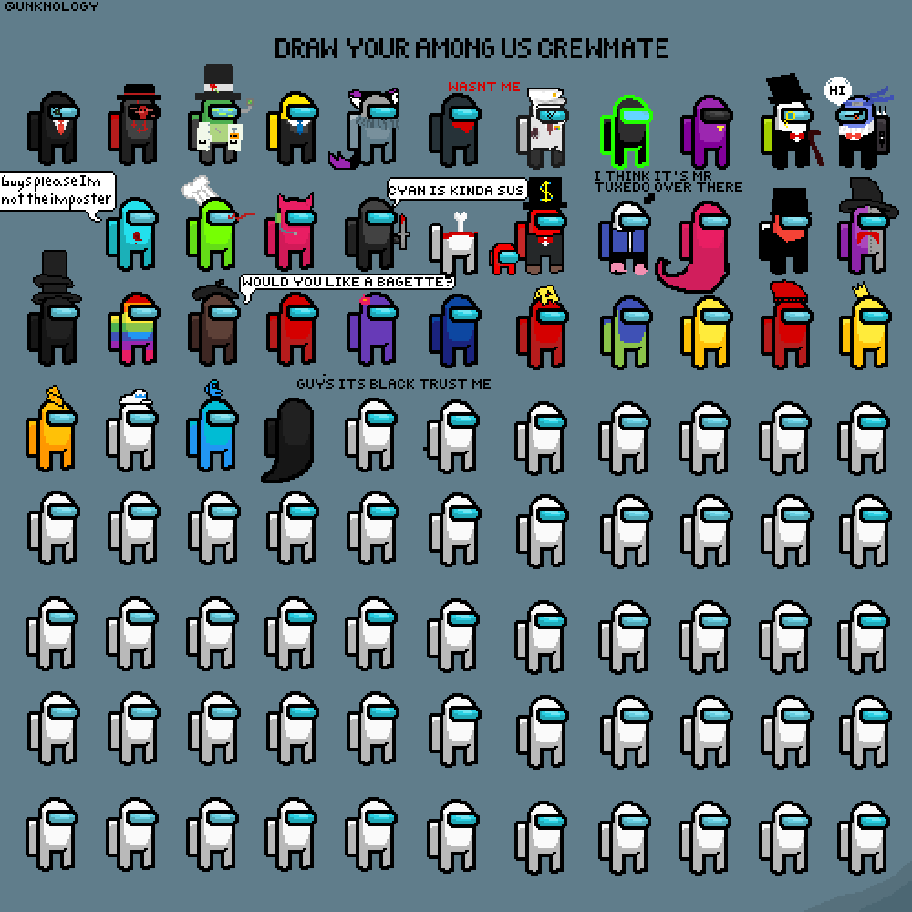 Detail Among Us Character Nomer 40