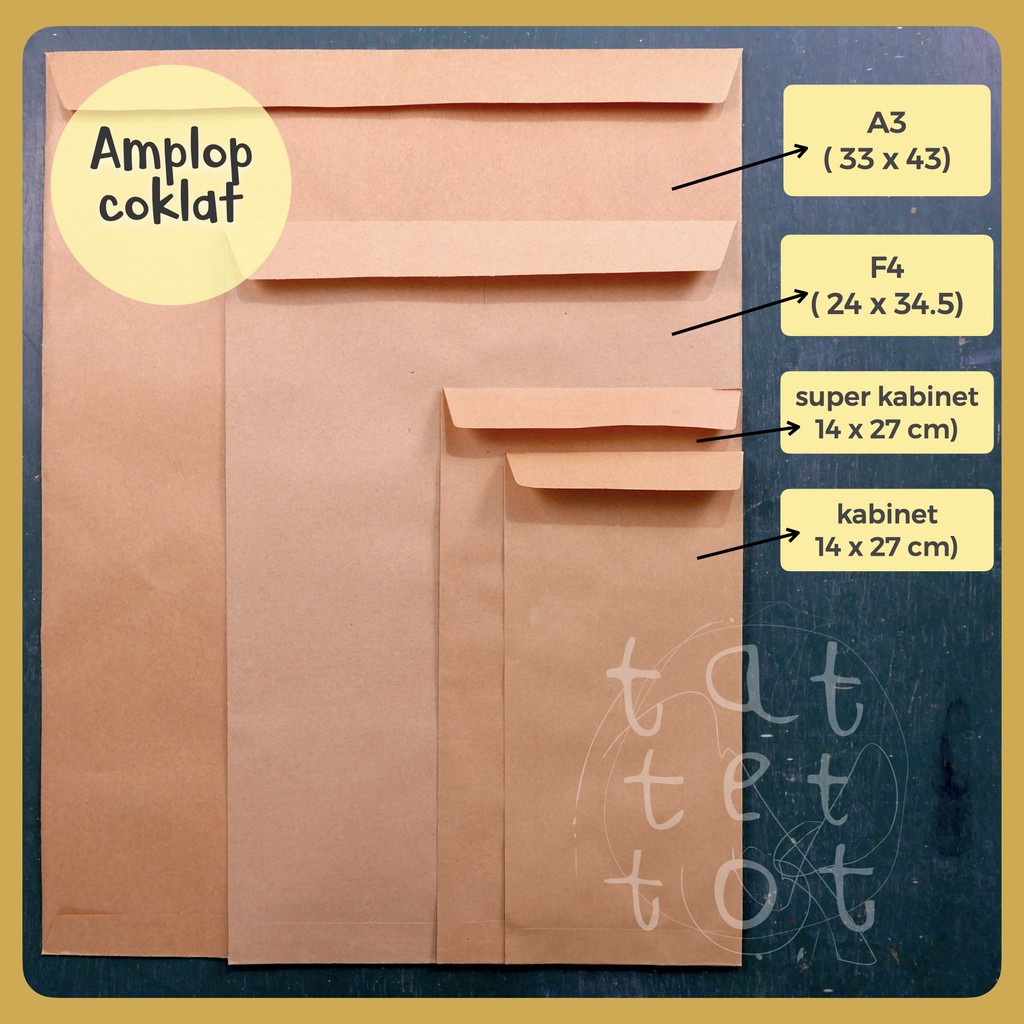 Detail Amplop Coklat F4 Nomer 24