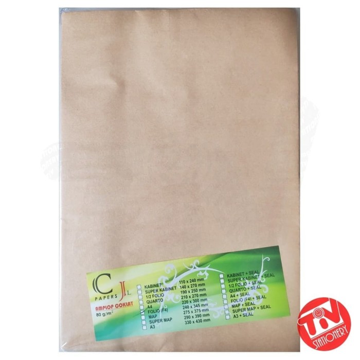Detail Amplop Coklat F4 Nomer 36