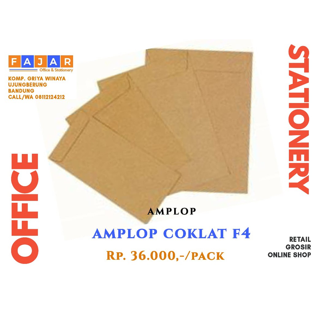 Detail Amplop Coklat F4 Nomer 6