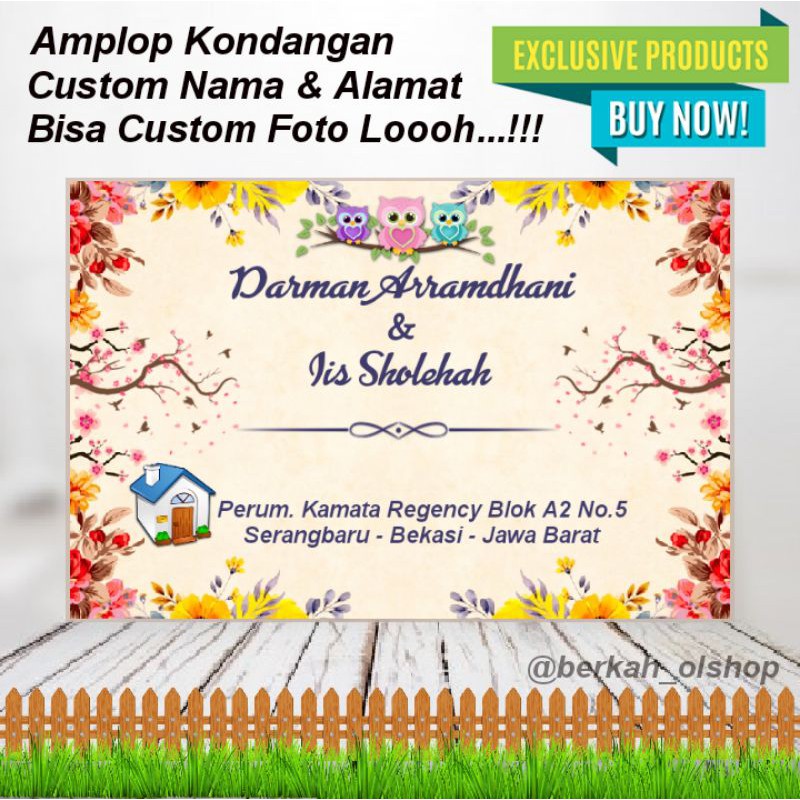 Detail Amplop Custom Nama Nomer 53