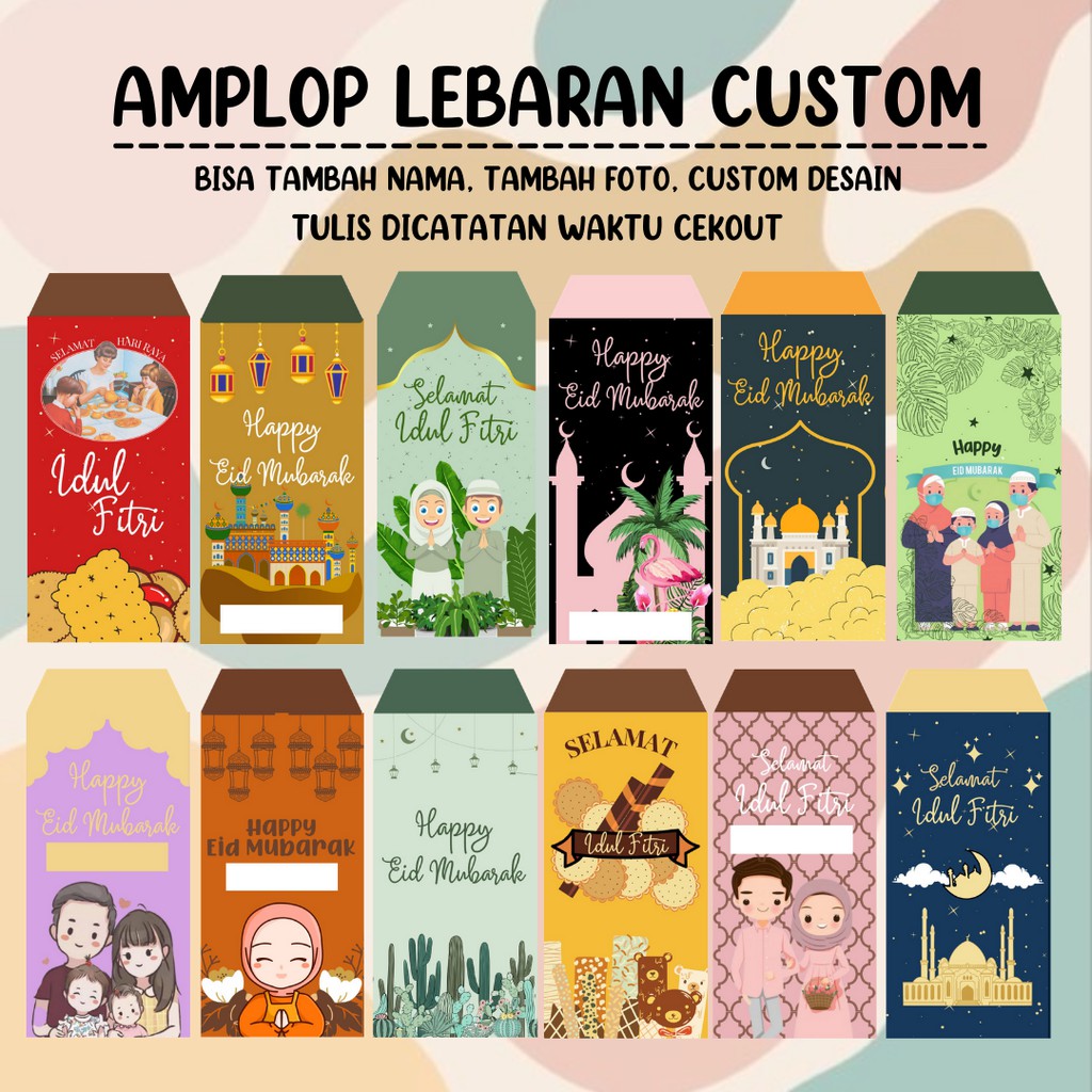 Detail Amplop Lebaran Custom Nomer 4