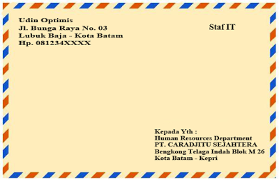 Detail Amplop Mengirim Surat Nomer 18