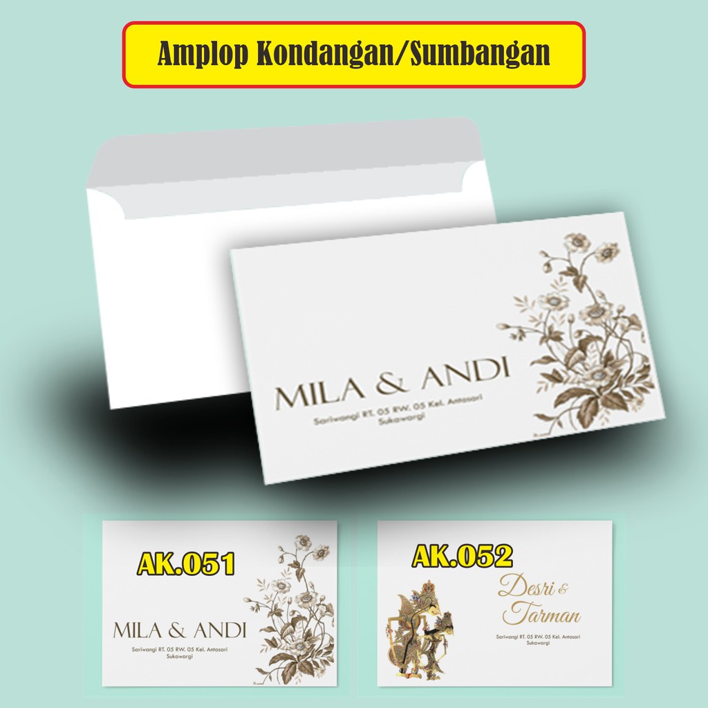 Detail Amplop Motif Nomer 28