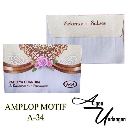 Detail Amplop Motif Nomer 45