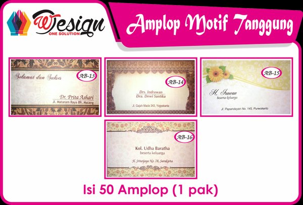 Detail Amplop Motif Nomer 53