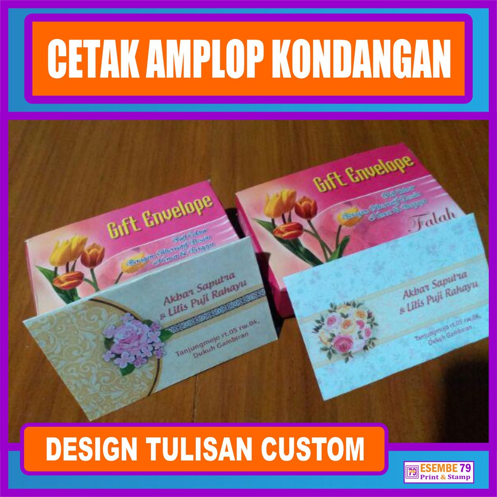 Detail Amplop Nama Motif Nomer 38