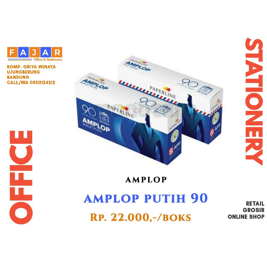 Detail Amplop Putih Polos Nomer 50