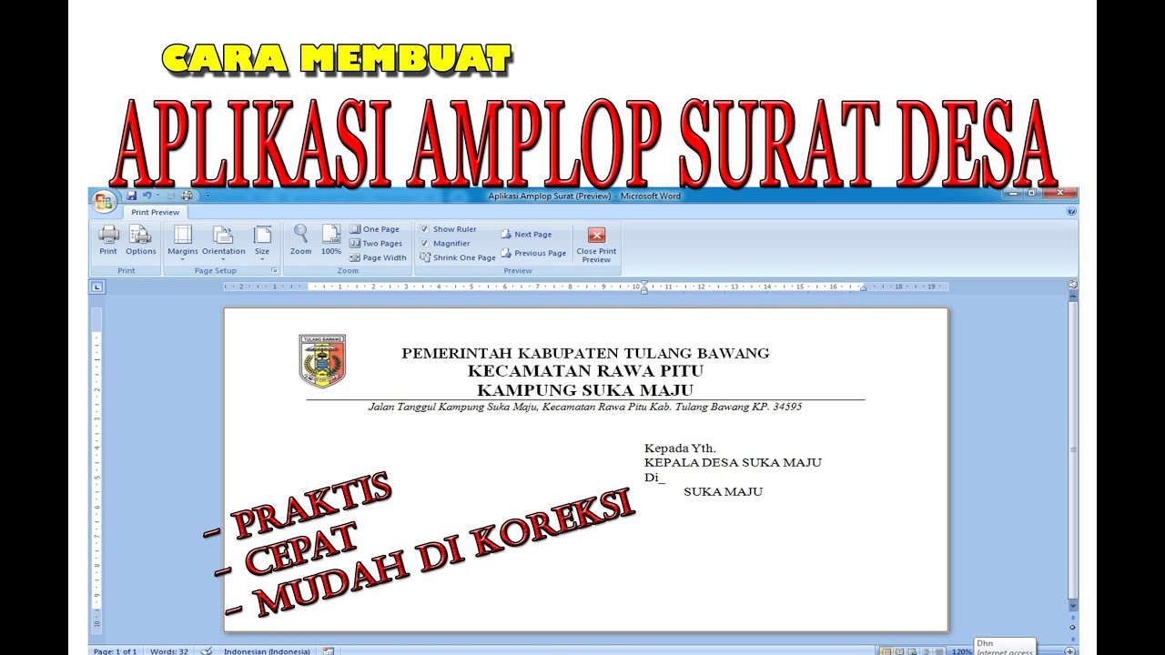 Detail Amplop Surat Dinas Nomer 48