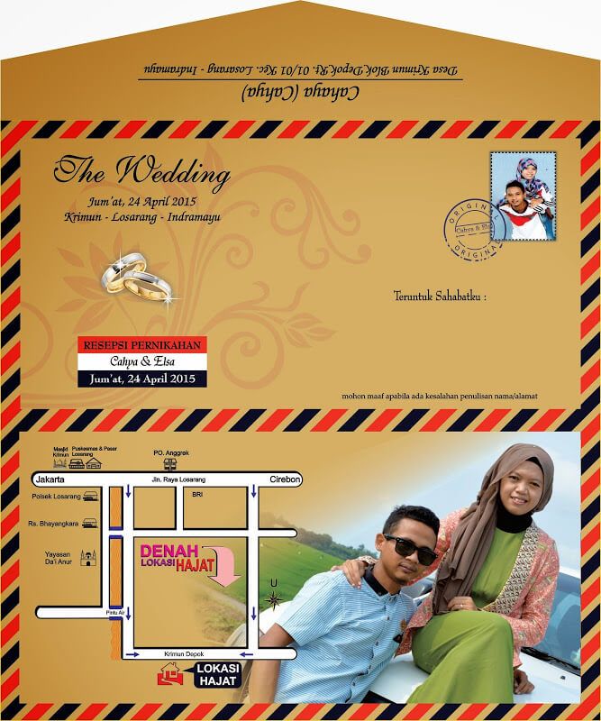Detail Amplop Undangan Pernikahan Nomer 6