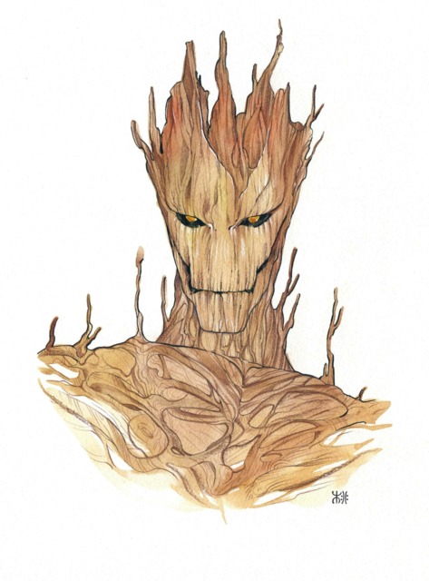 Detail An Extraterrestrial Superhero Tree Monster Nomer 4