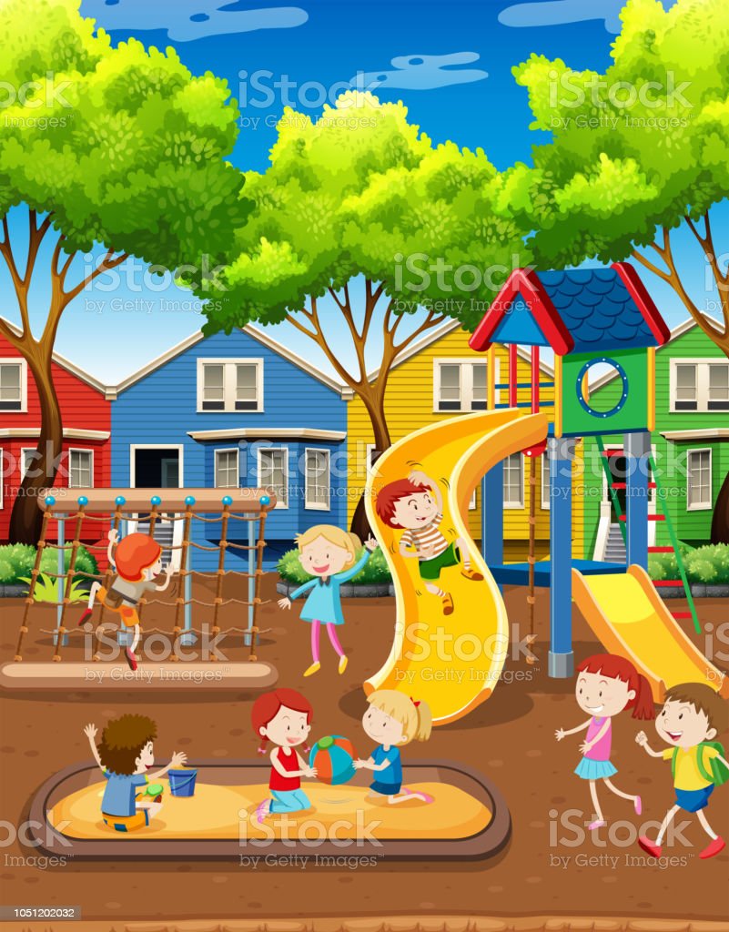 Detail Anak Anak Bermain Di Taman Nomer 11