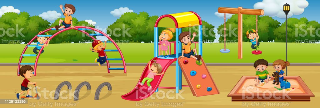 Detail Anak Anak Bermain Di Taman Nomer 9