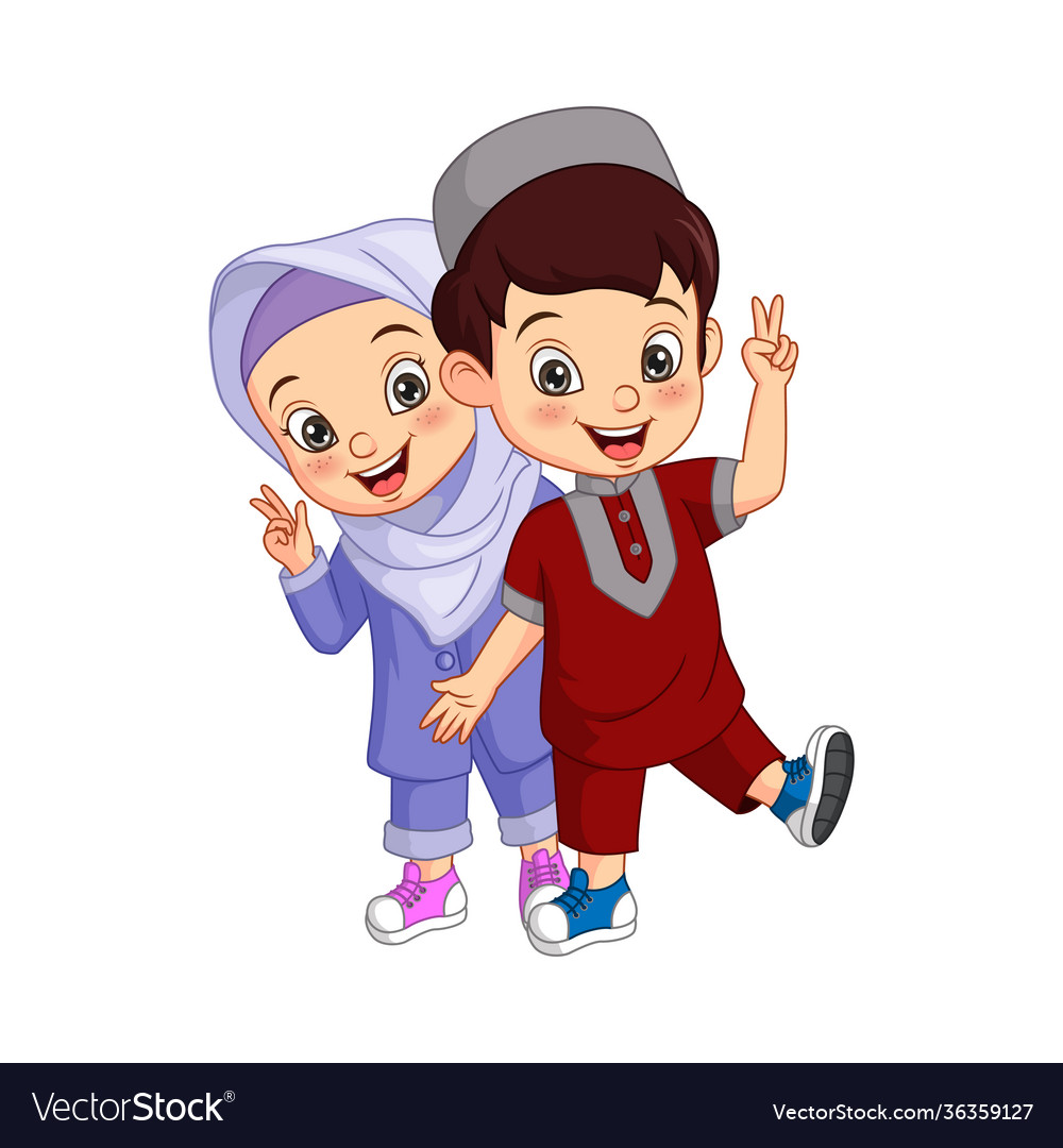 Detail Anak Anak Muslim Vector Nomer 6