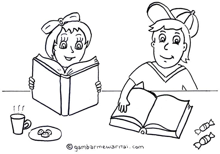 Detail Anak Membaca Buku Kartun Nomer 43